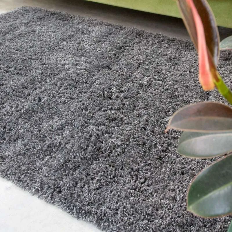 Super Soft Luxury Grey Shaggy Rug