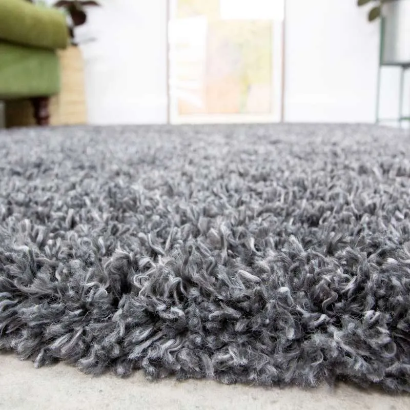 Super Soft Luxury Grey Shaggy Rug