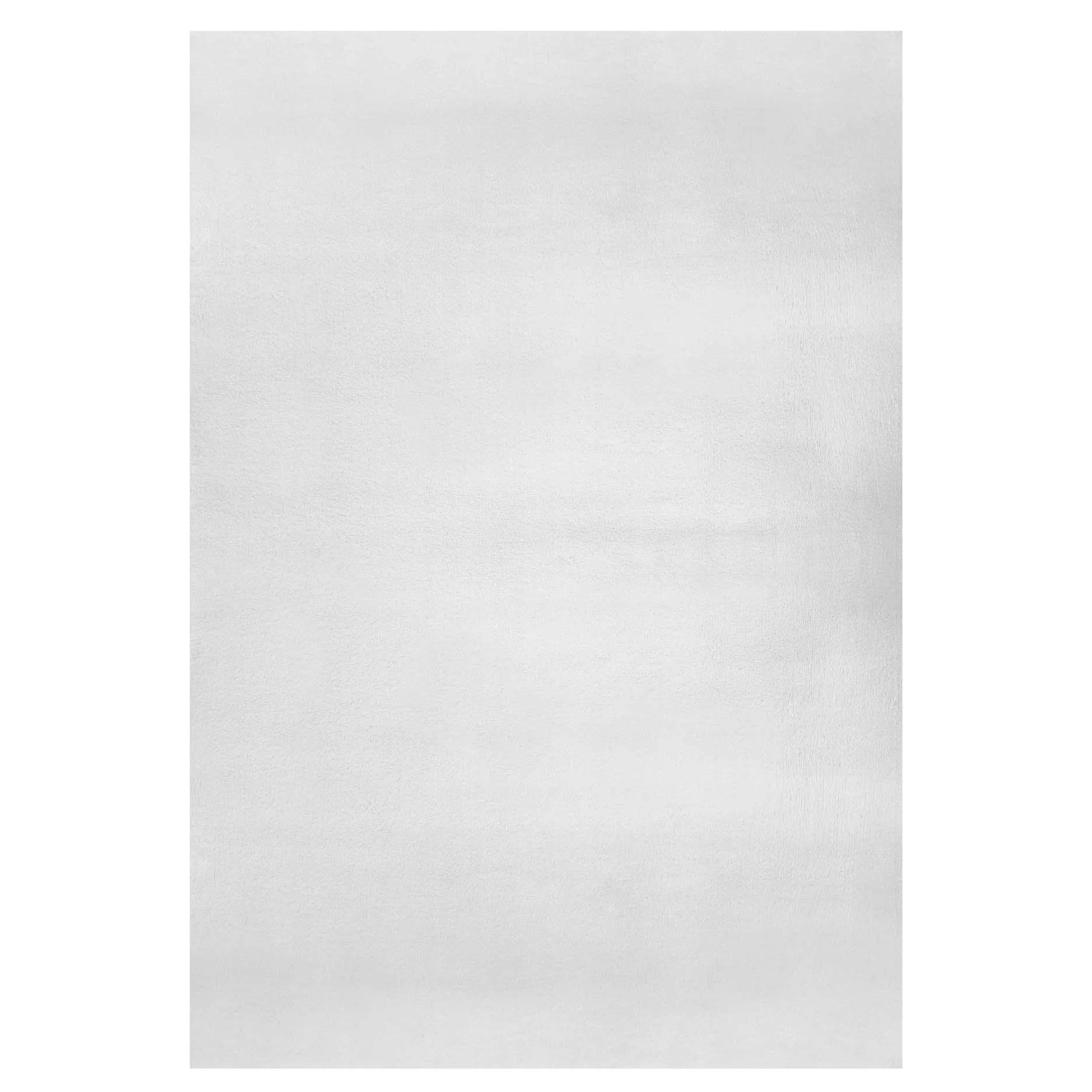 Super Soft Silver Faux Fur Area Rug