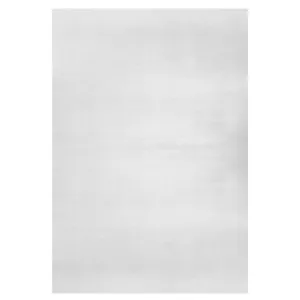 Super Soft Silver Faux Fur Area Rug