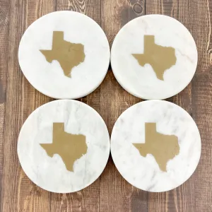 Texas Marble Coasters