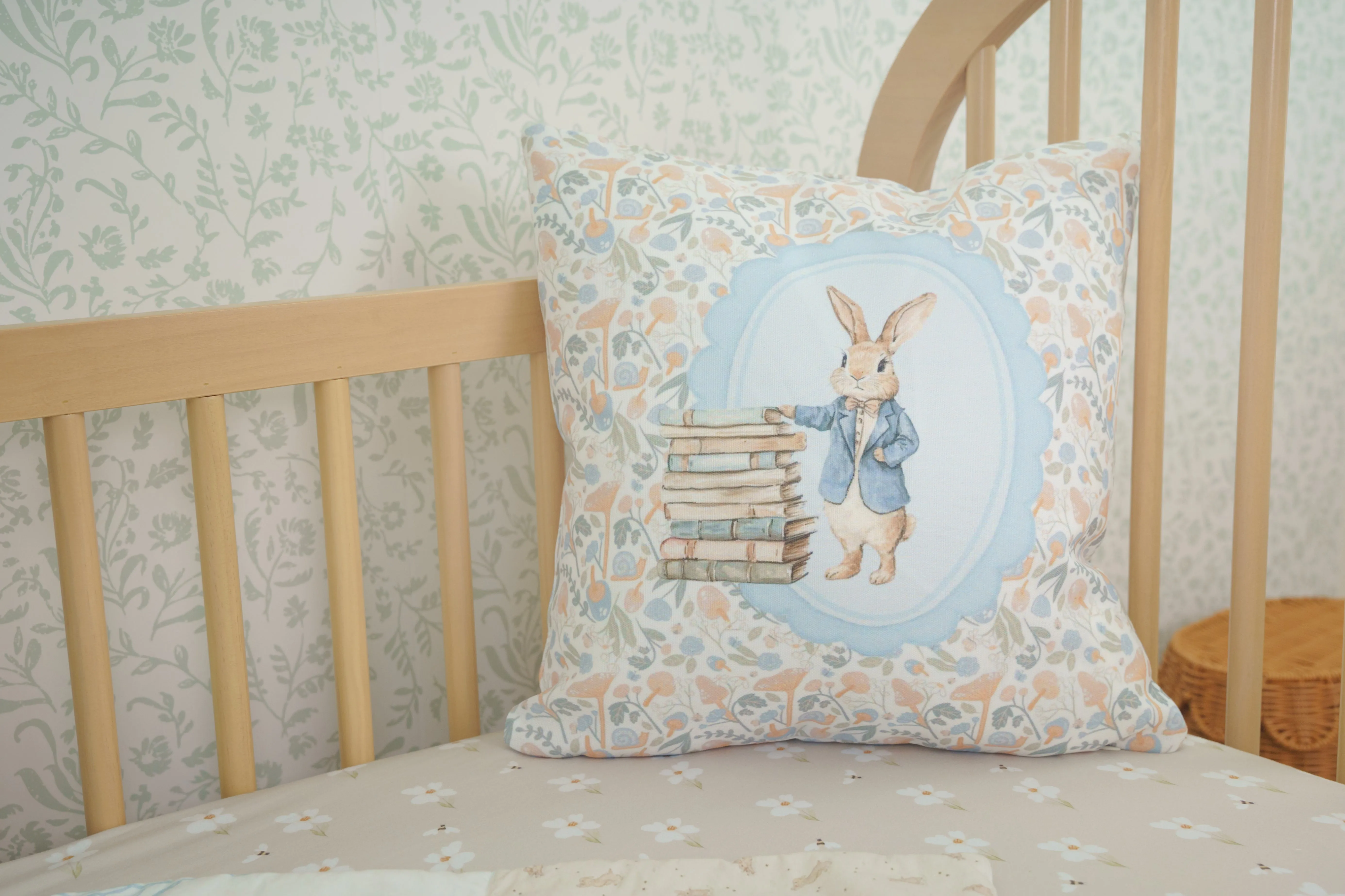 Throw Pillow | Storybook Rabbit