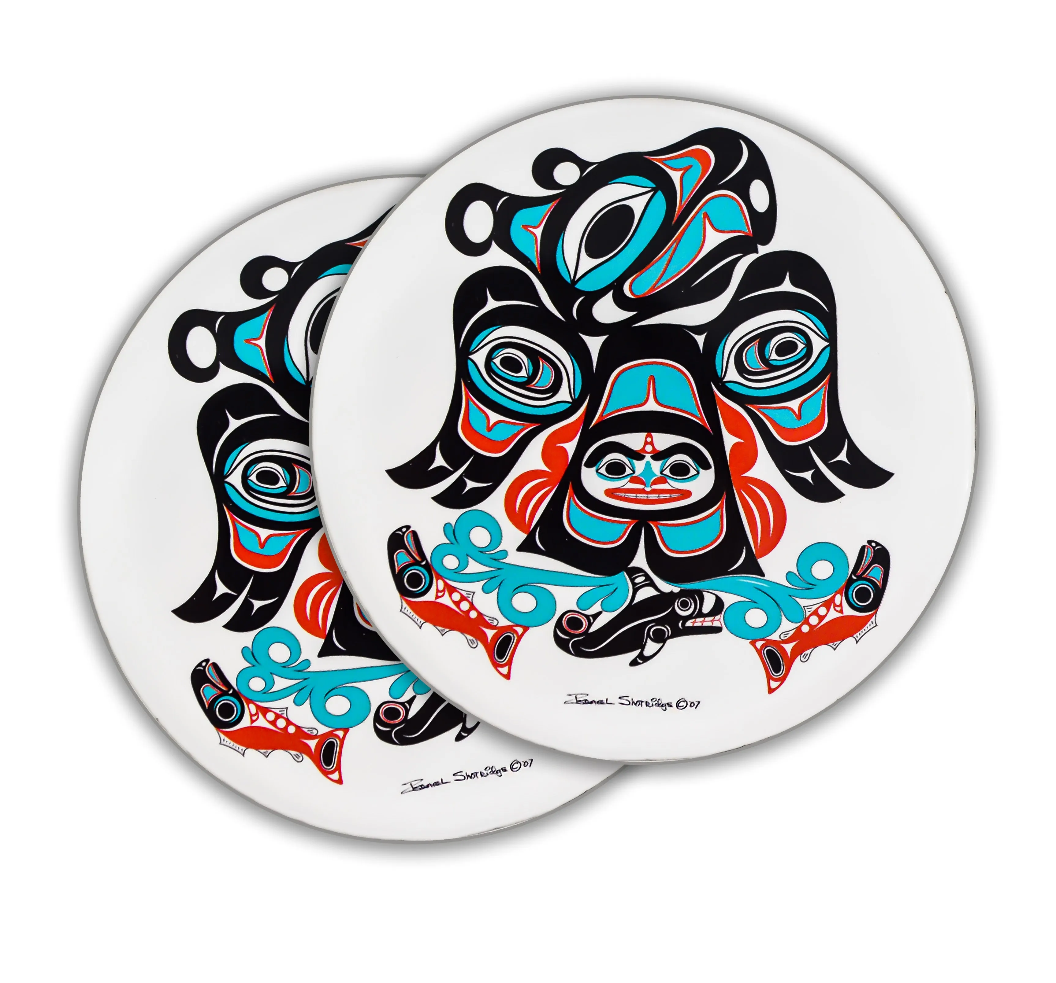 Thunderbird by the Sea Acrylic Coasters