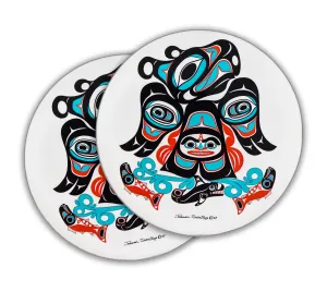 Thunderbird by the Sea Acrylic Coasters