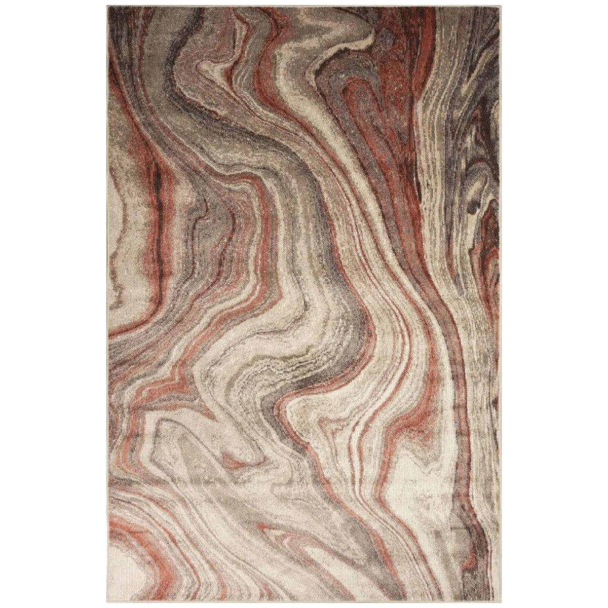 Trans-Ocean ARIANA Indoor Power Loomed Polypropylene NonShed Areaa Rug  - Warm