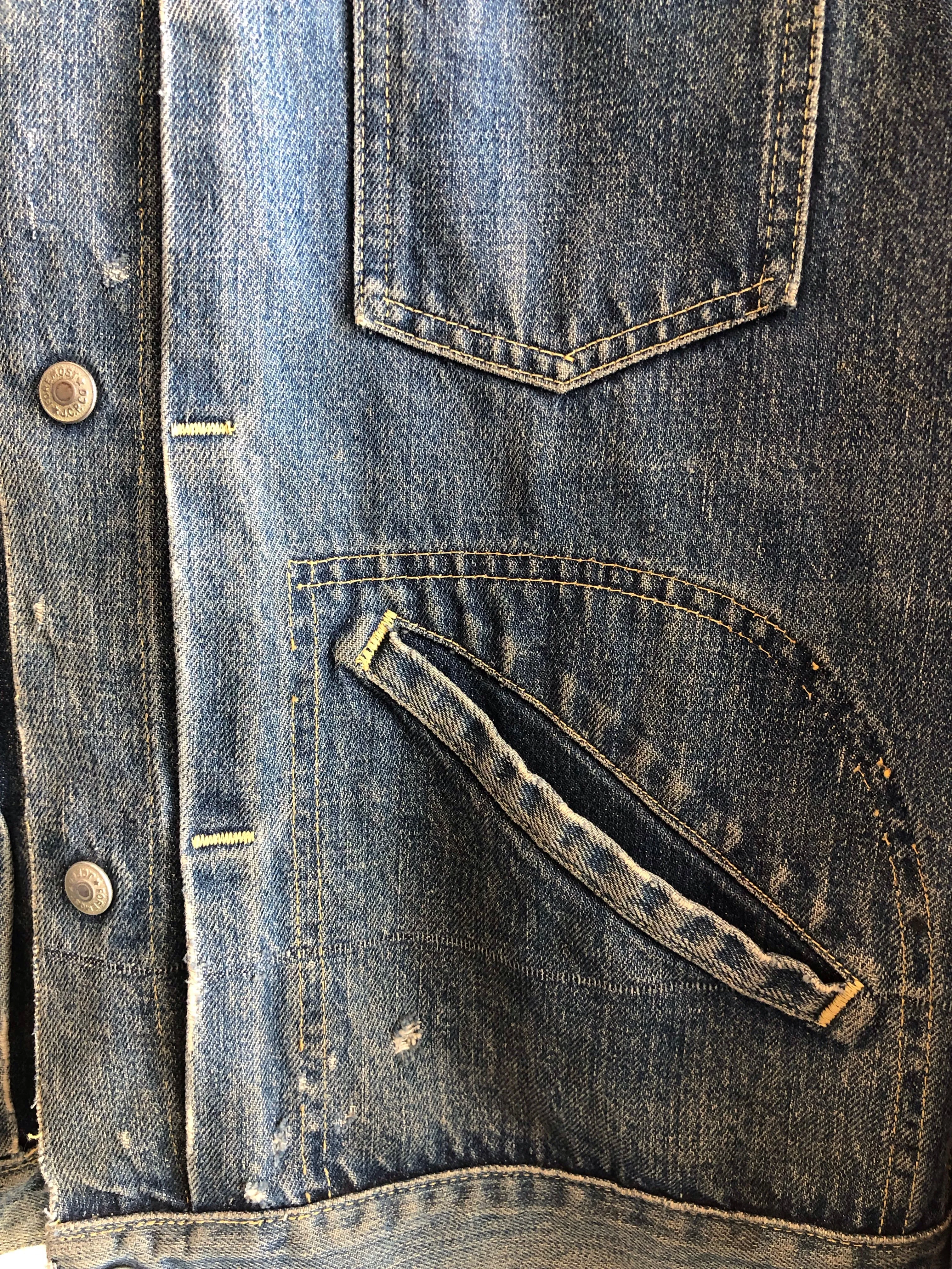 Vintage 1950/1960s Foremost Snap Selvedge Denim Trucker Jacket