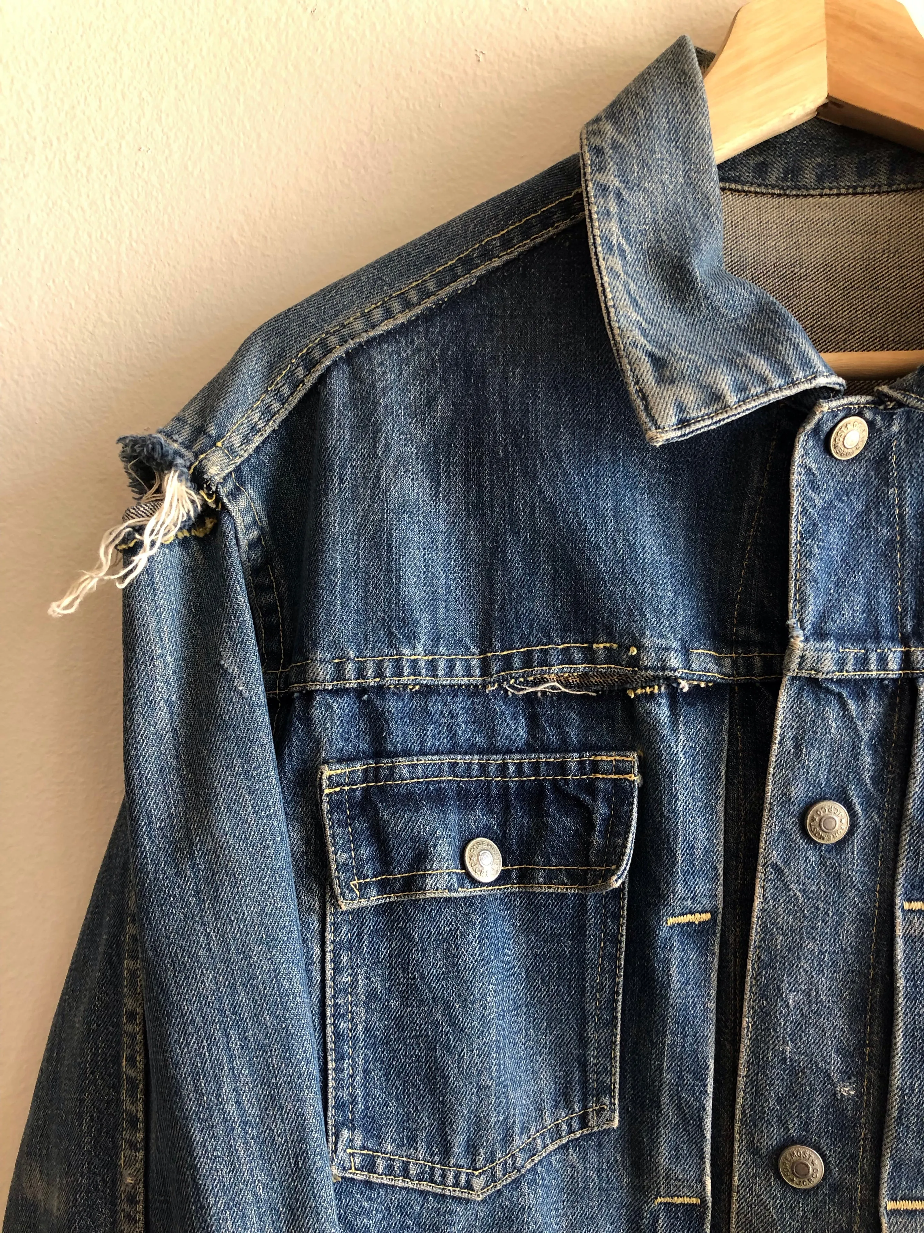 Vintage 1950/1960s Foremost Snap Selvedge Denim Trucker Jacket