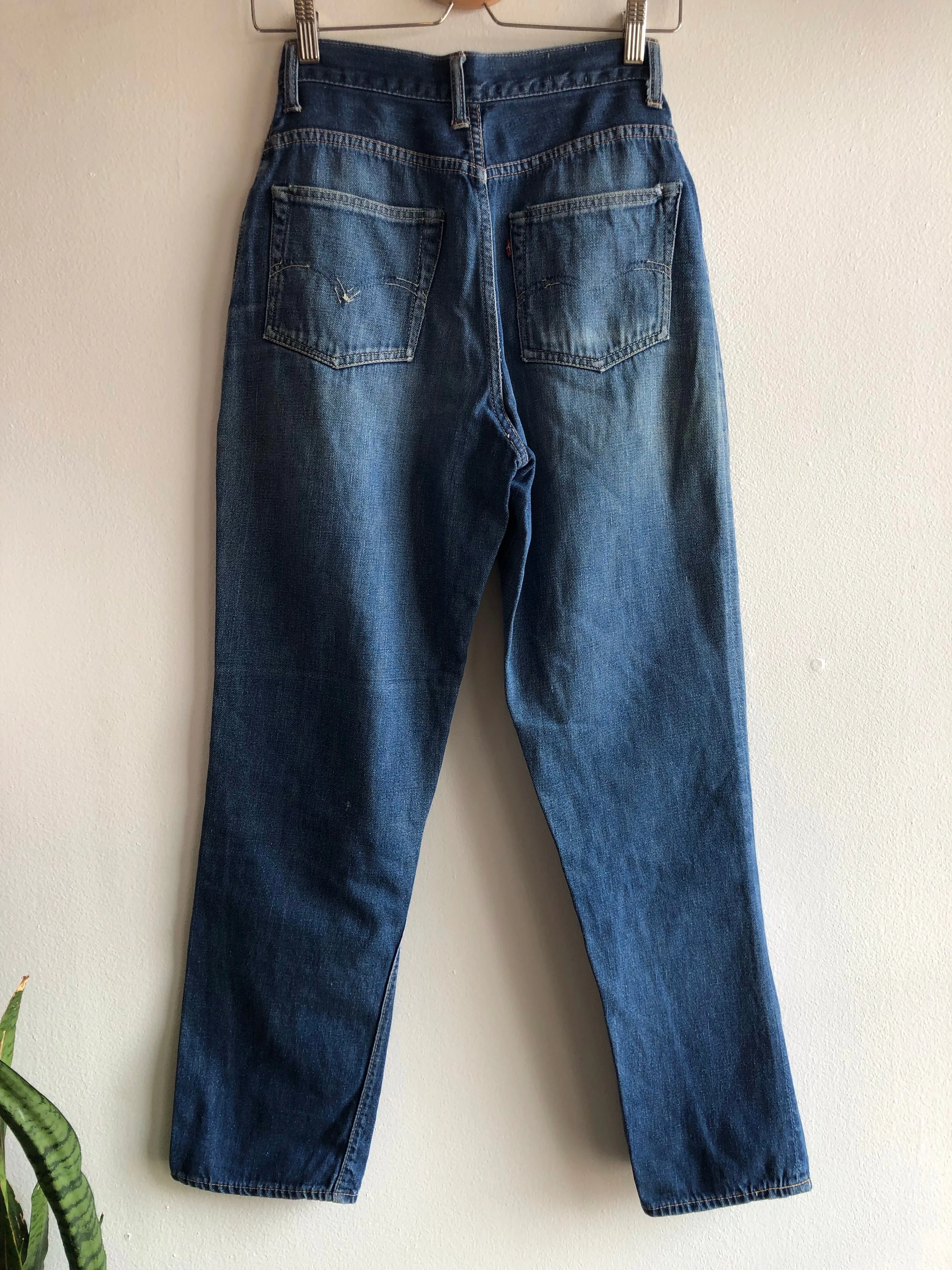 Vintage 1950s Levis Big E 701 Hidden Rivet Denim Jeans
