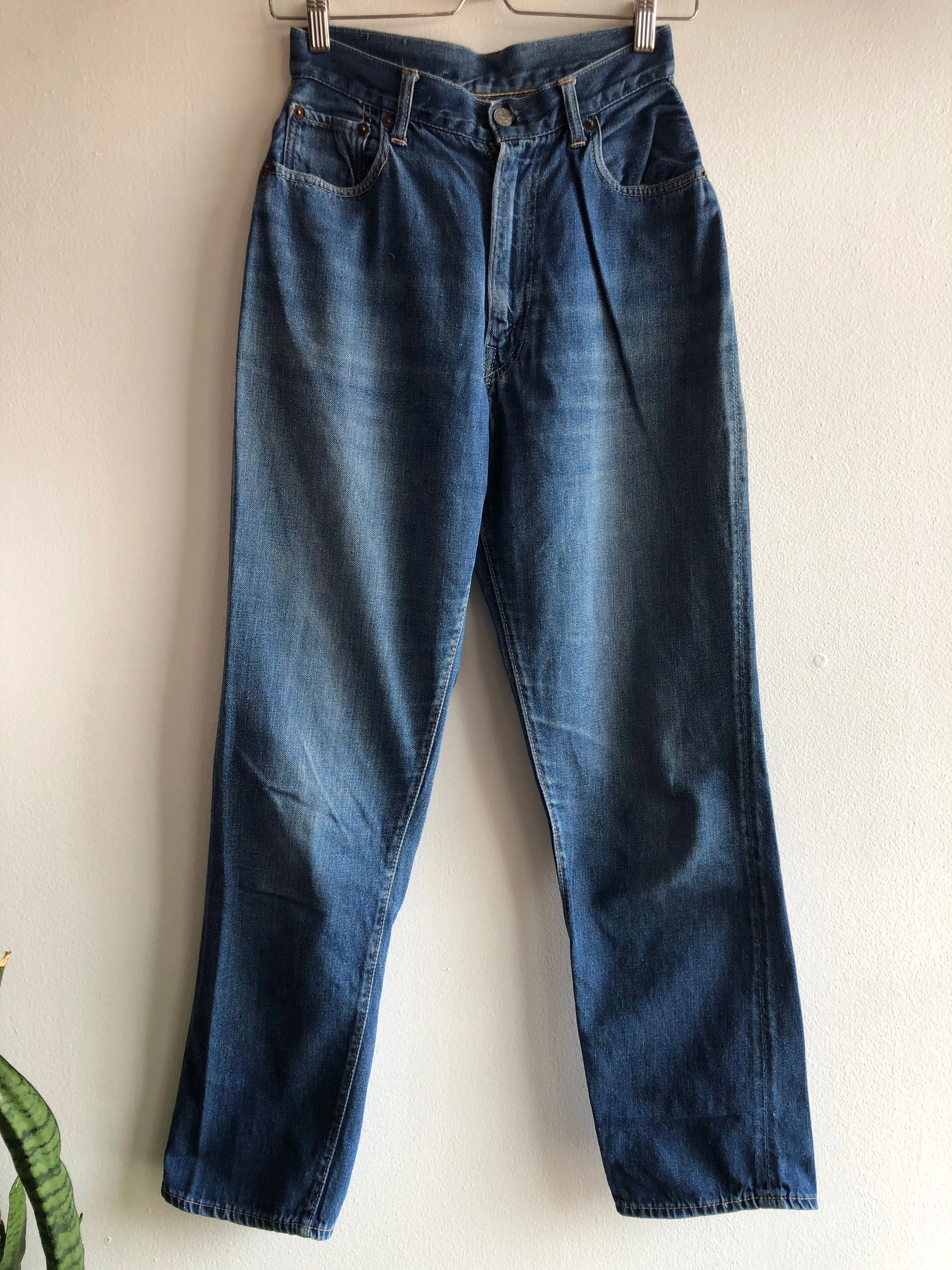 Vintage 1950s Levis Big E 701 Hidden Rivet Denim Jeans
