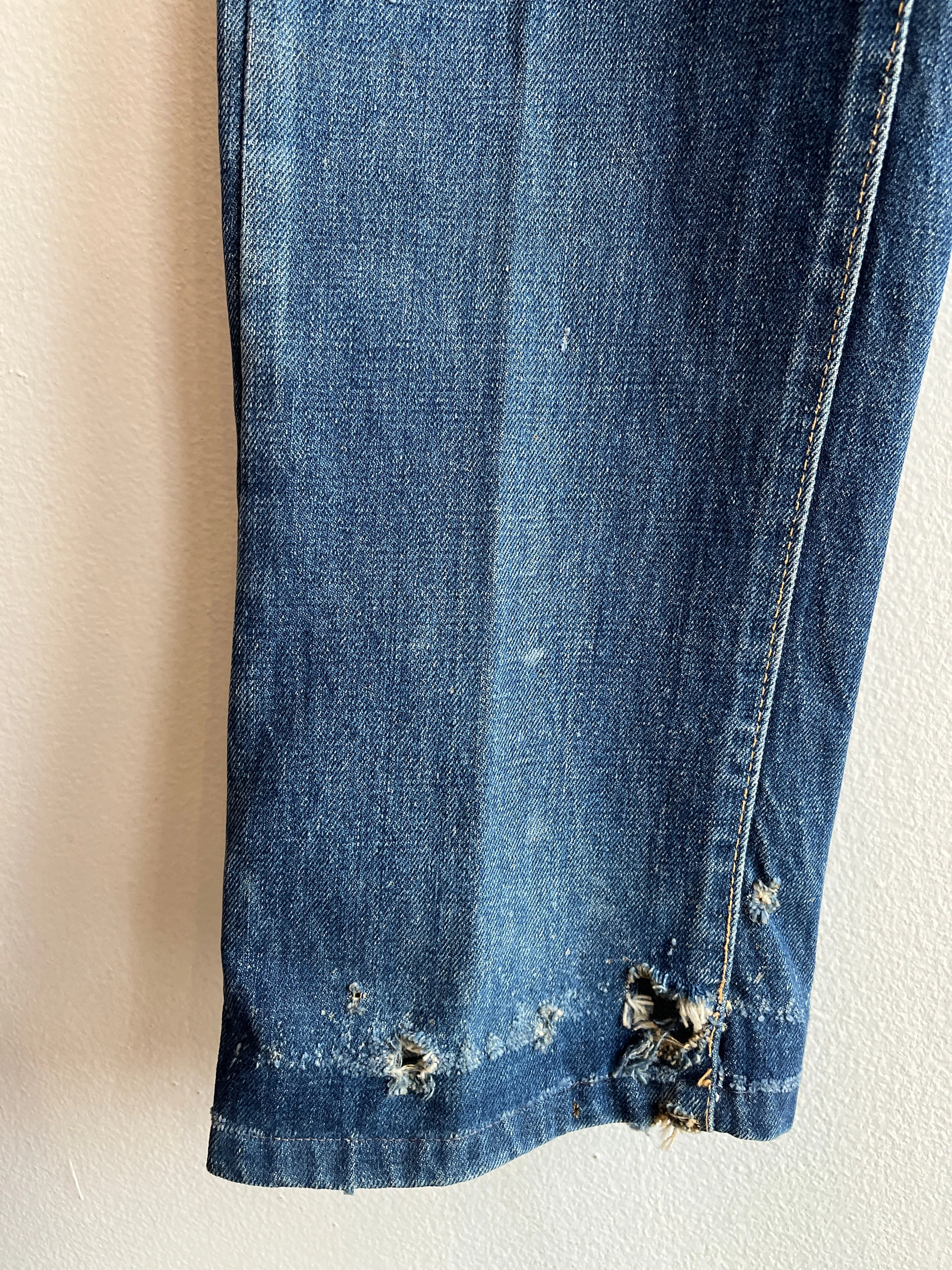 Vintage 1950's Levi's "Big E" Hidden Rivets Redlines Selvedge Denim Jeans