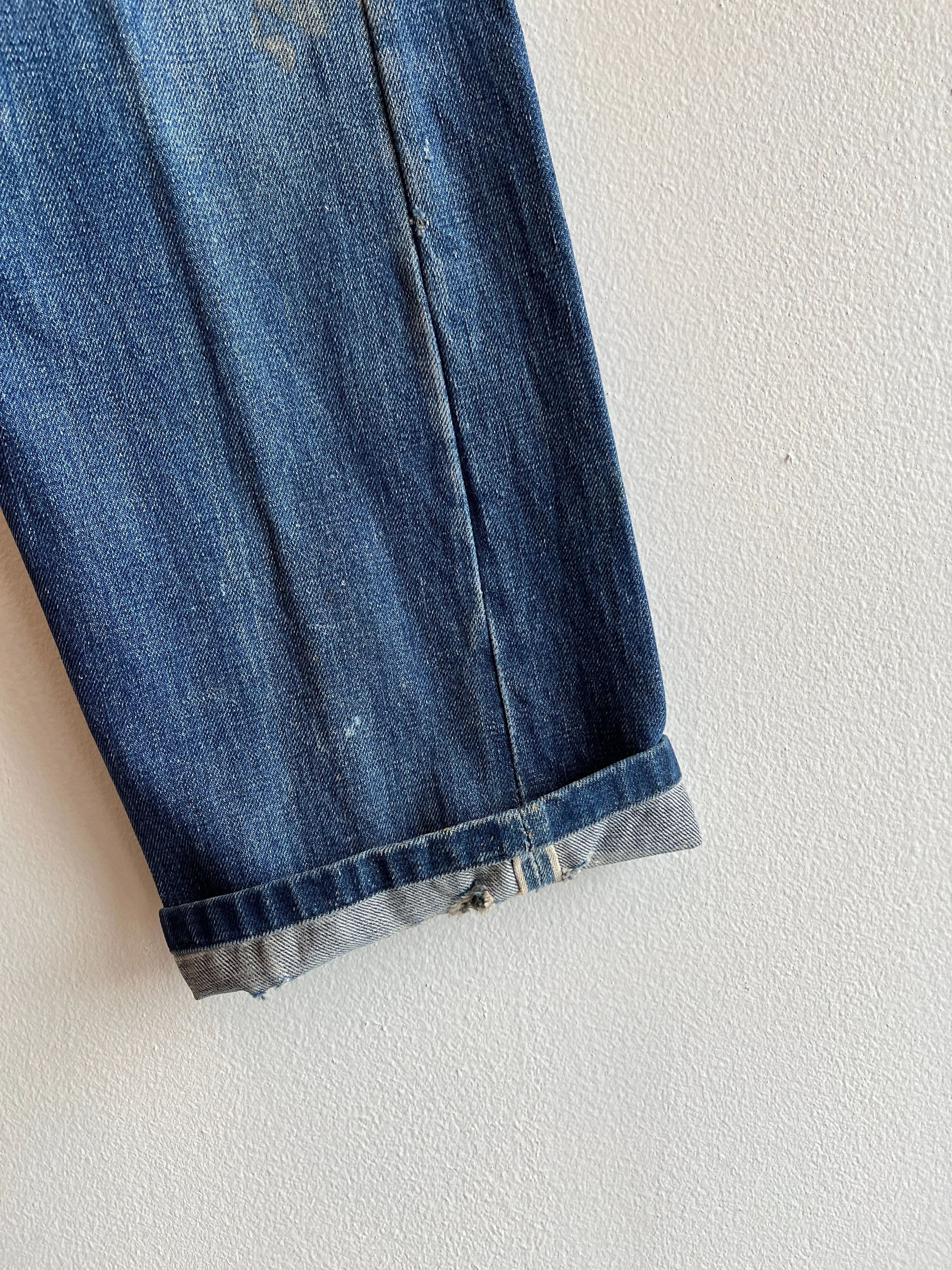 Vintage 1950's Levi's "Big E" Hidden Rivets Redlines Selvedge Denim Jeans
