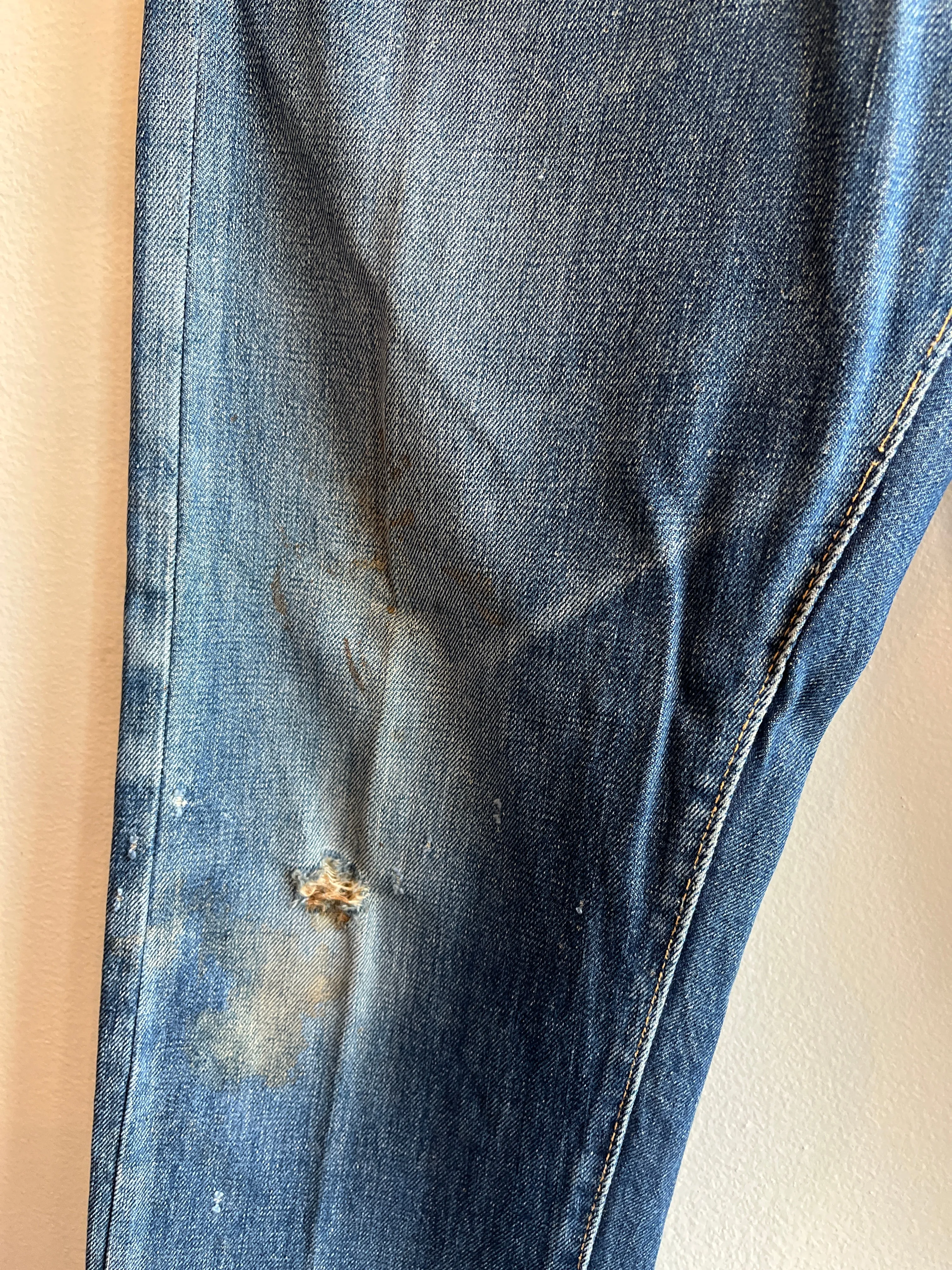 Vintage 1950's Levi's "Big E" Hidden Rivets Redlines Selvedge Denim Jeans