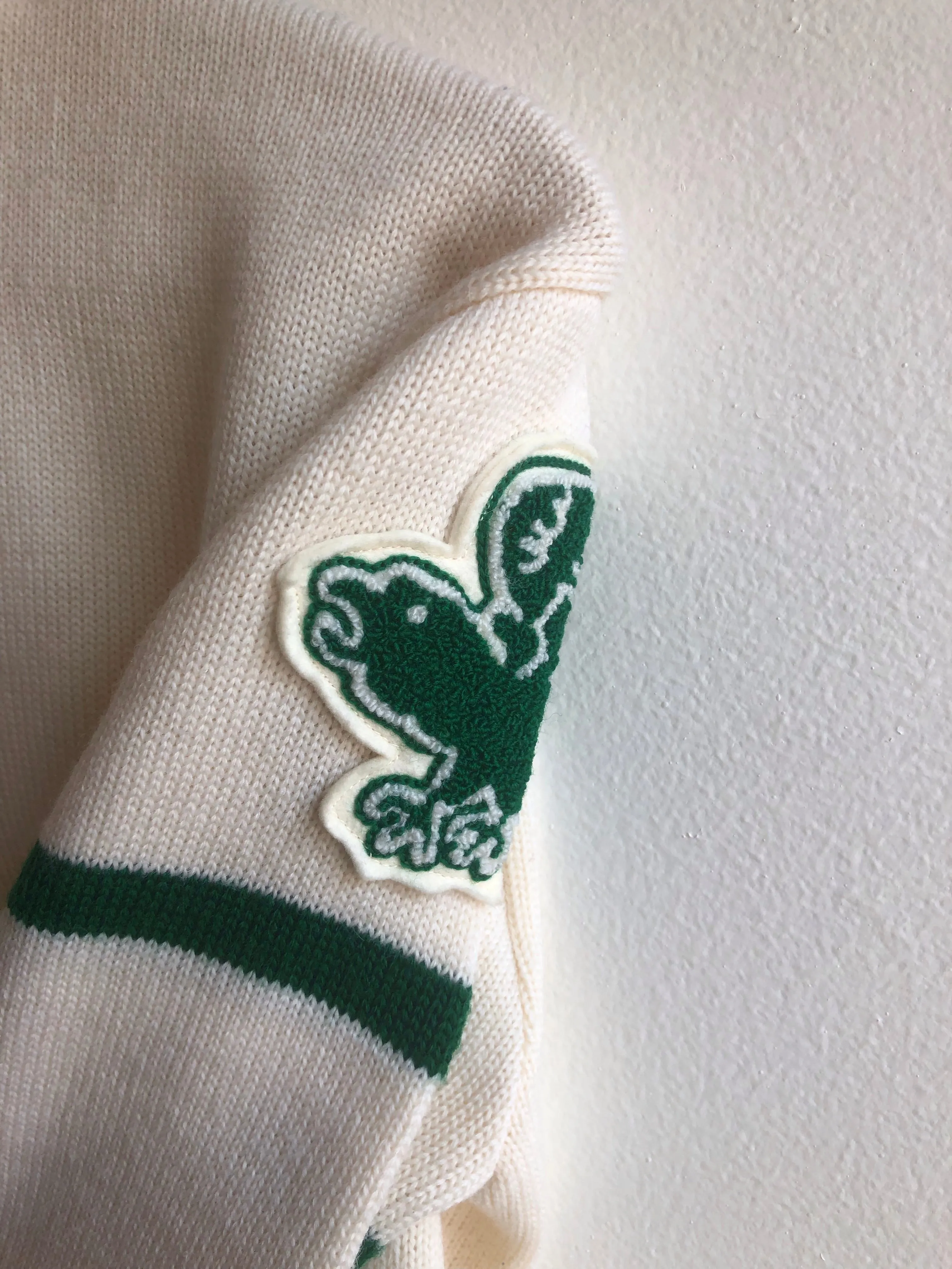 Vintage 1950s Peninsula High School  Varsity Sweater w/ Pockets