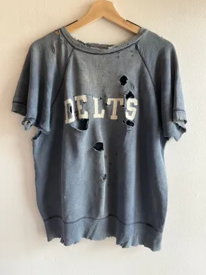 Vintage 1950s Phi Delta Gamma Short Sleeve Sweatshirt