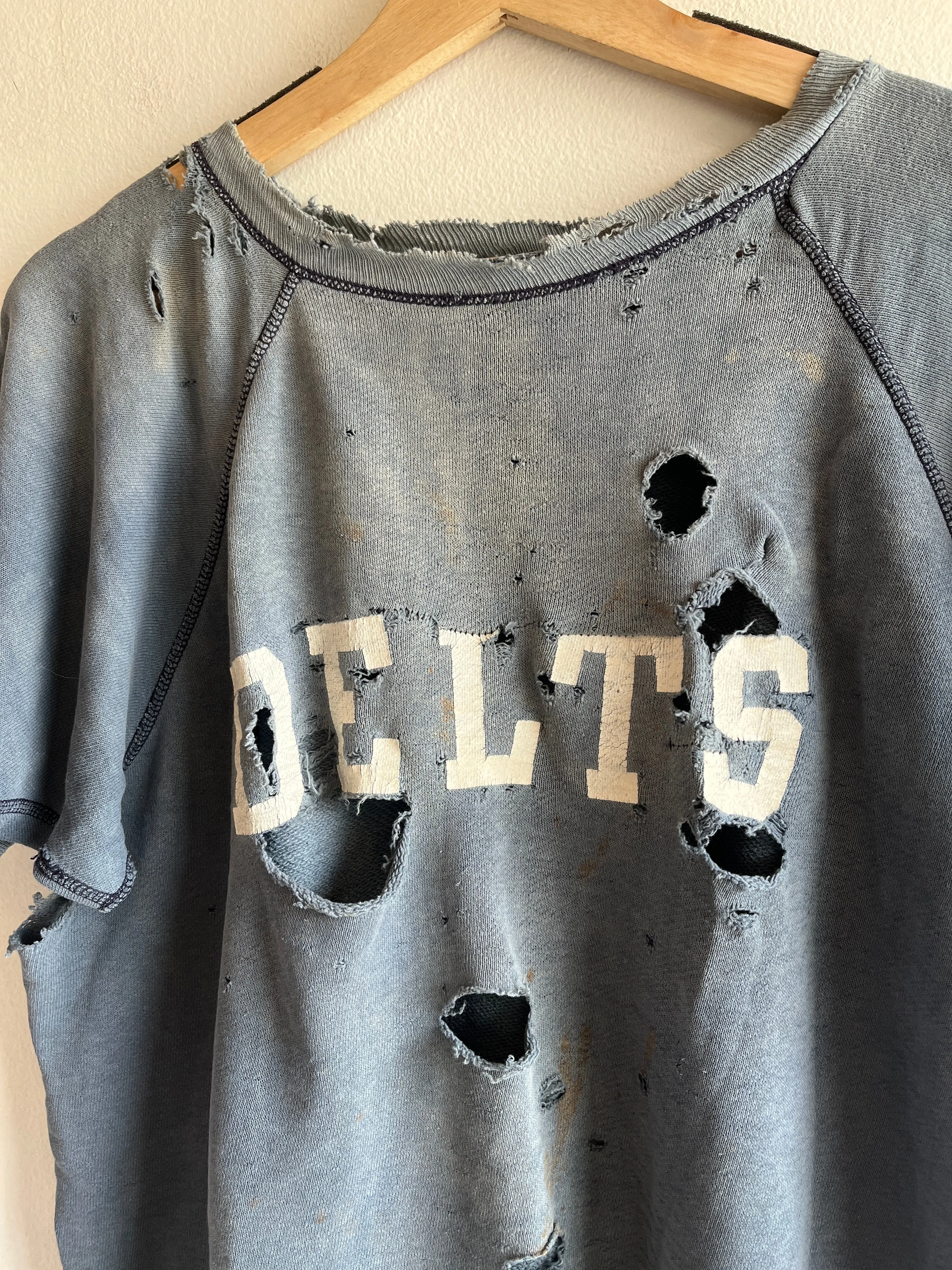 Vintage 1950s Phi Delta Gamma Short Sleeve Sweatshirt