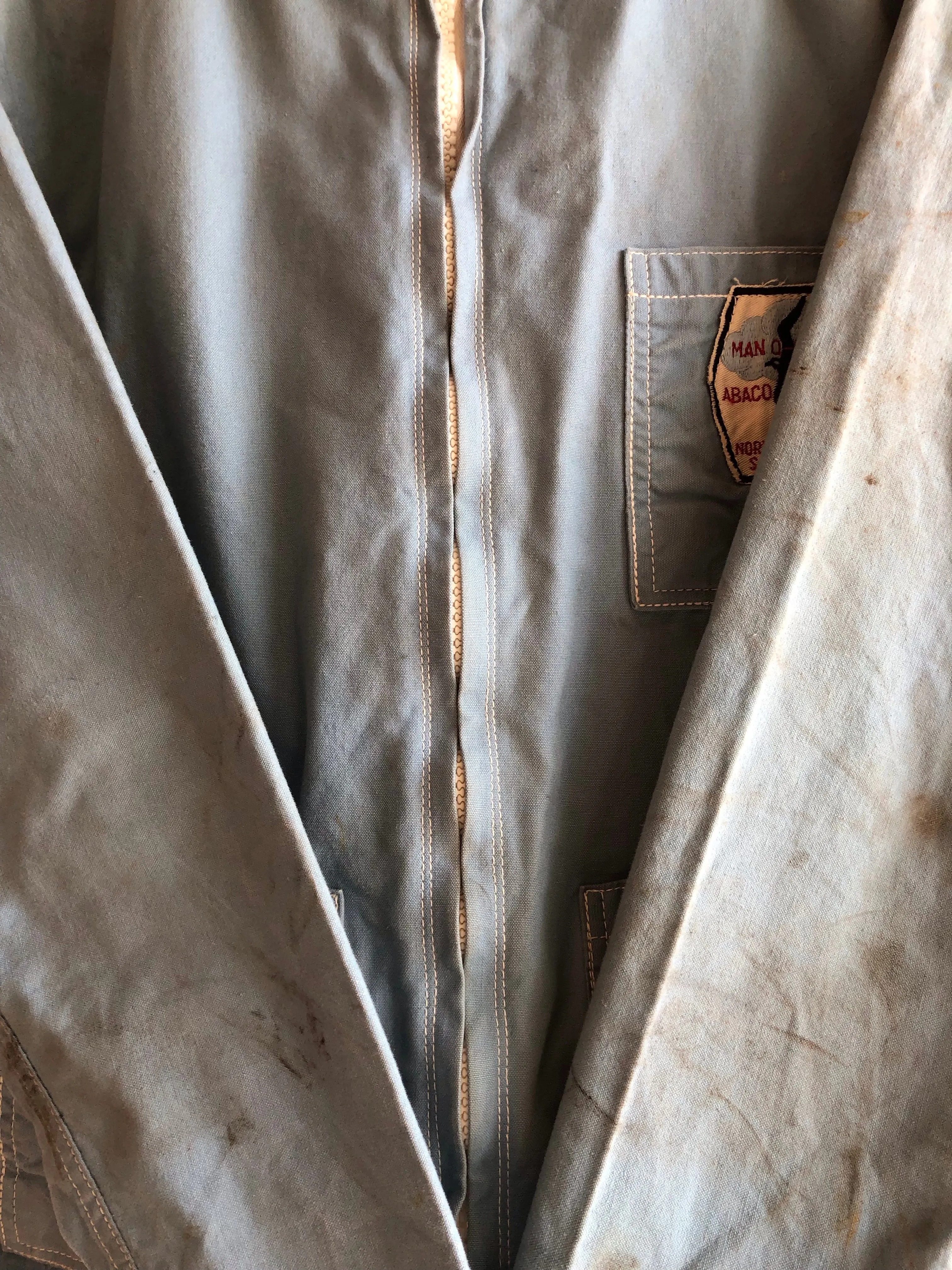 Vintage 1960s Man-O-War Sailmakers Boat Canvas Chore Jacket
