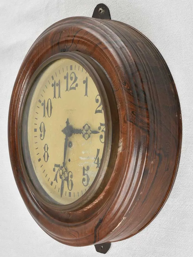 Vintage French wall clock 17"