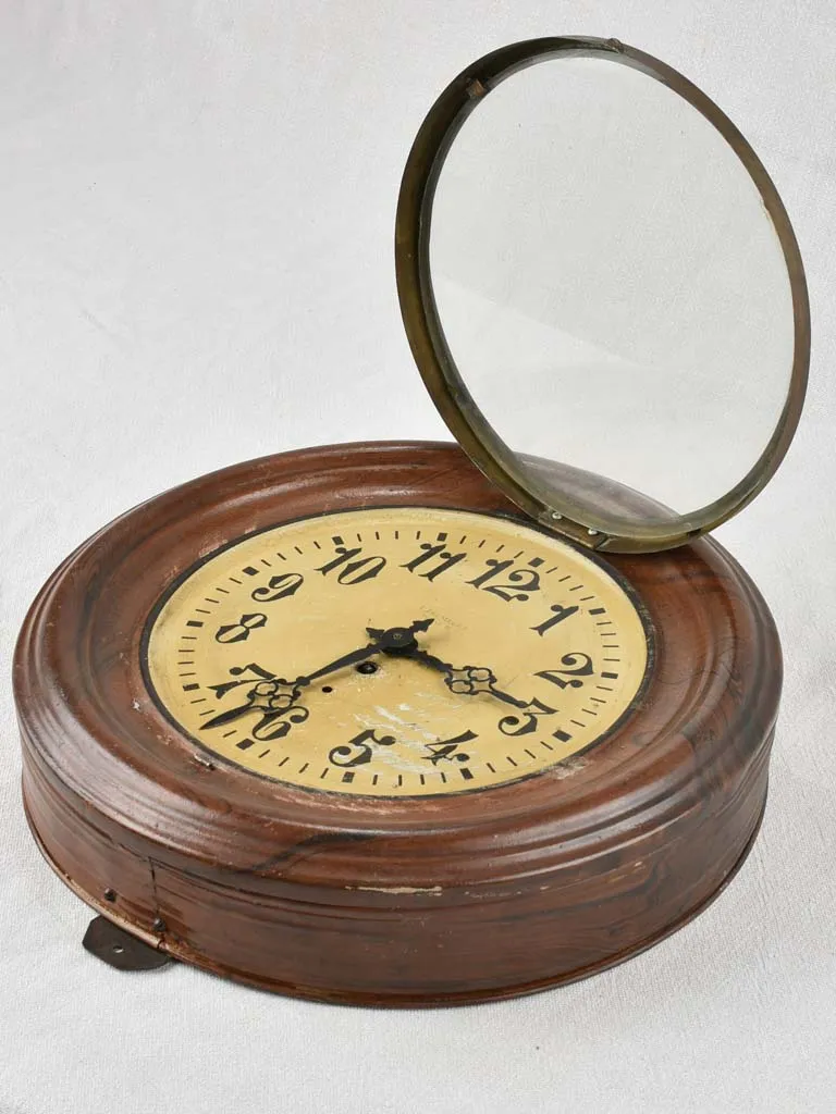 Vintage French wall clock 17"