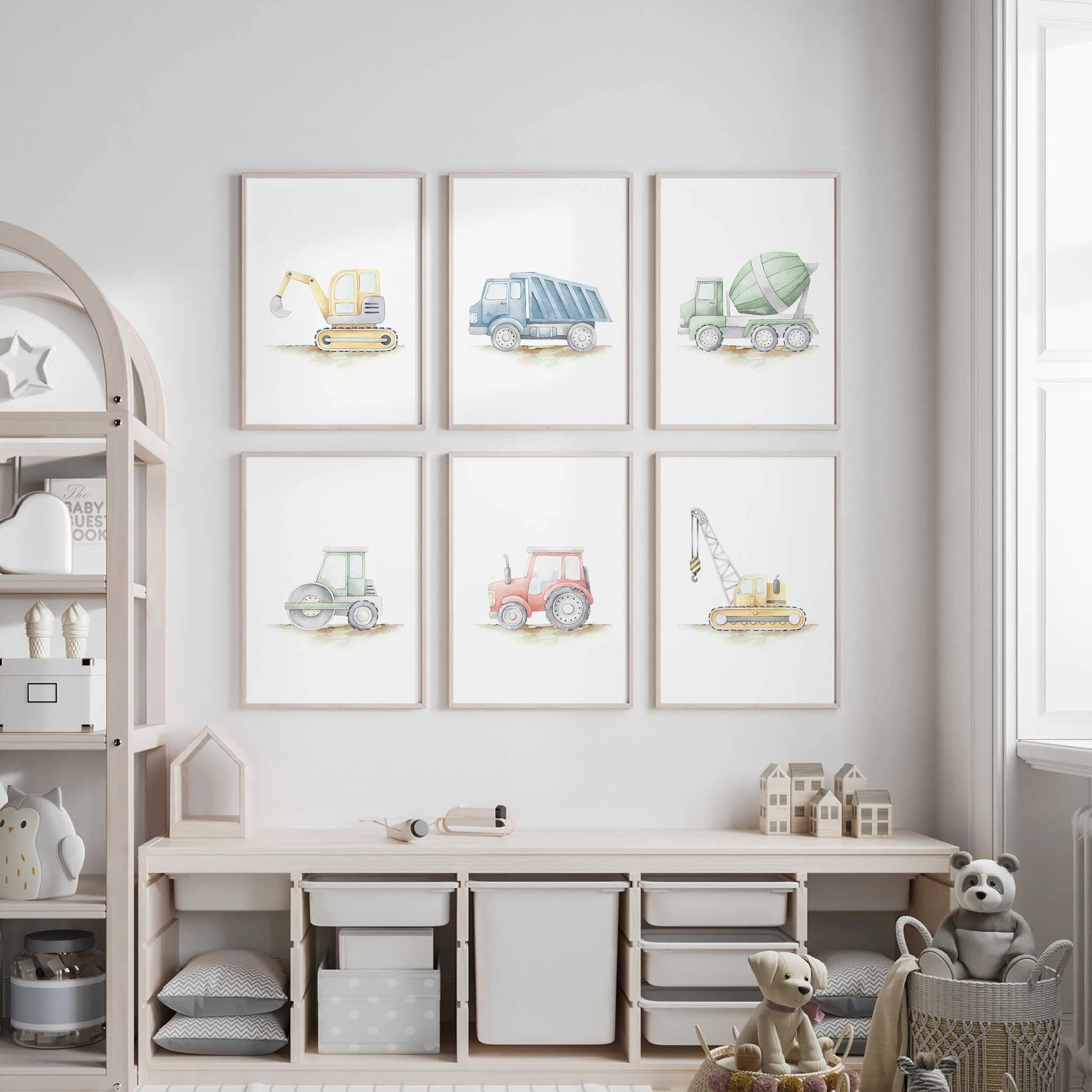 Watercolour Construction Prints