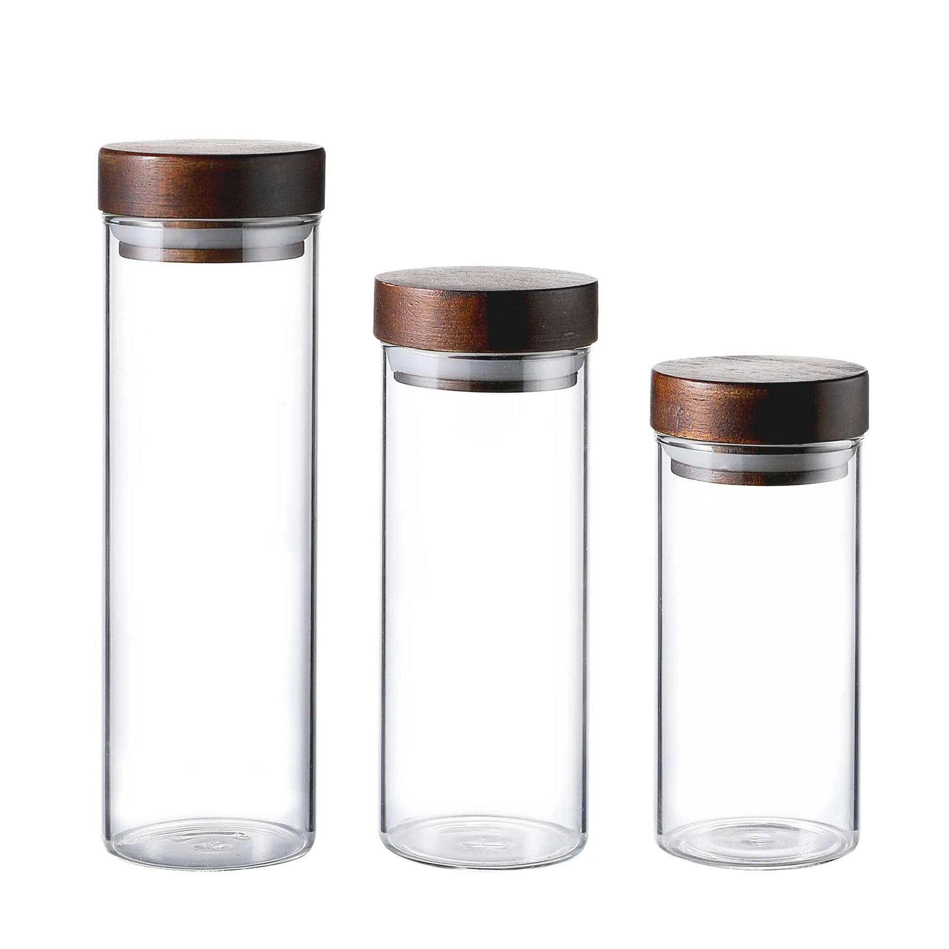 Whole Housewares Empty Refillable Borosilicate Glass Bottles Vials Jars,Mini Storage Jars