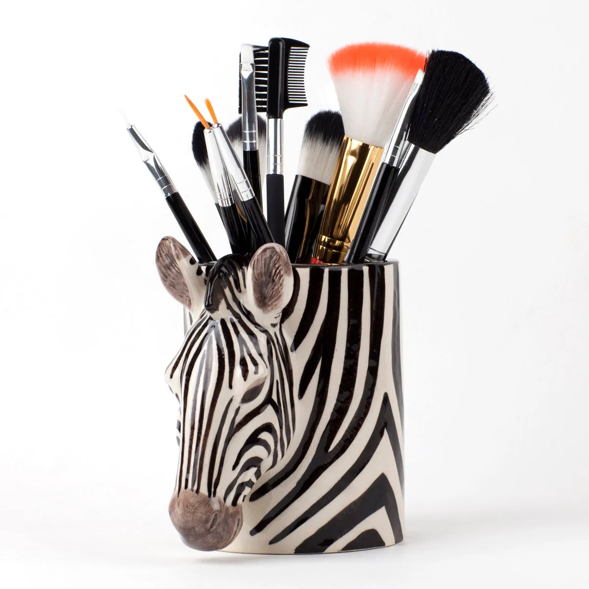 Zebra Pencil Pot by Quail Ceramics