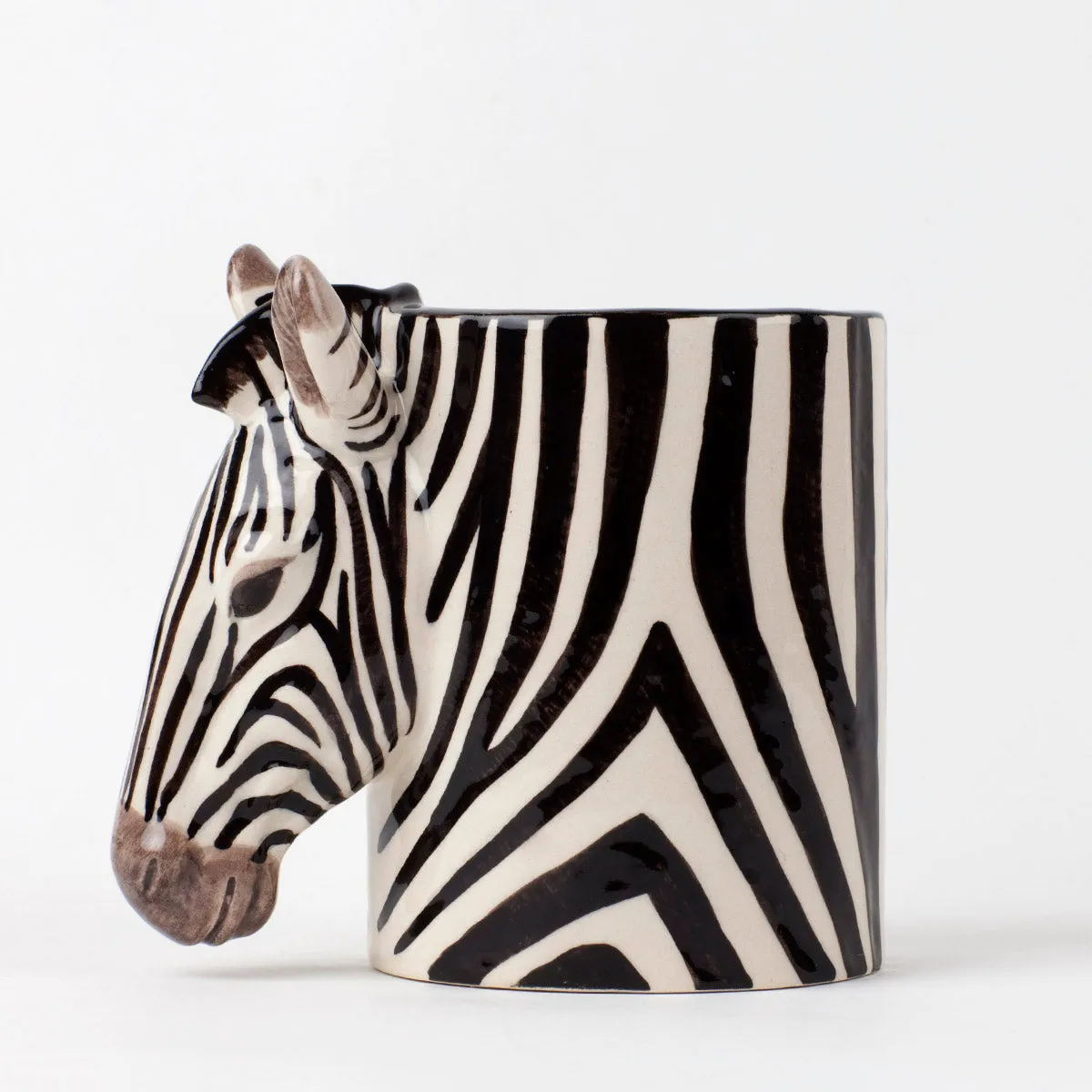 Zebra Pencil Pot by Quail Ceramics